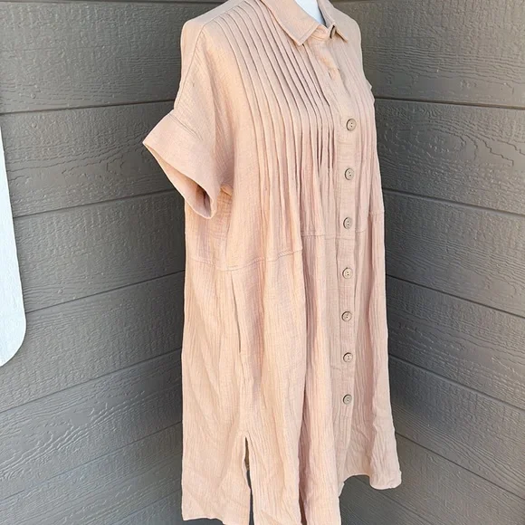 By Together Oversized Button Up Dress - Picture 4 of 10